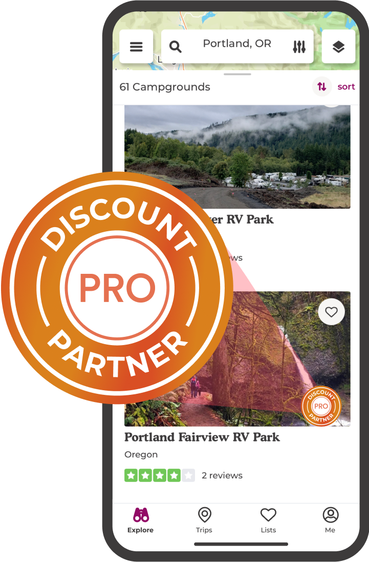 Enjoy discounts at over 1,000 campgrounds.