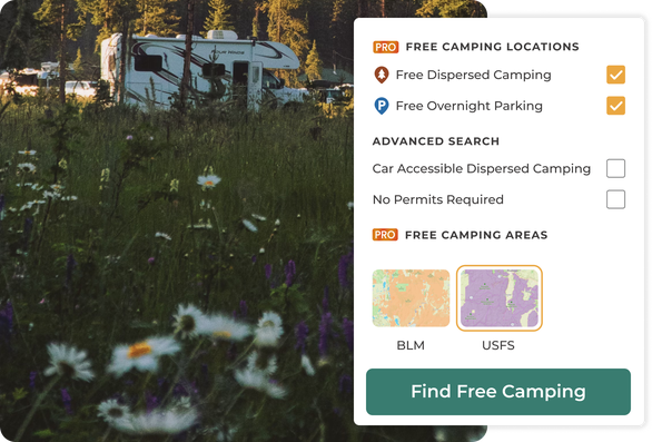 Tools for finding free camping