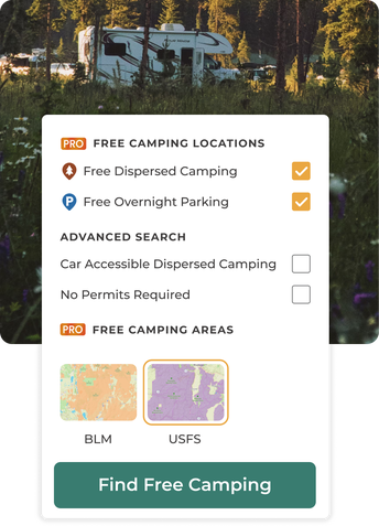 Tools for finding free camping