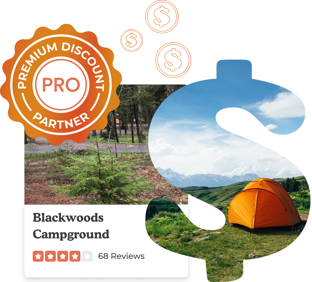 Camping Discounts Masked Dollar Sign